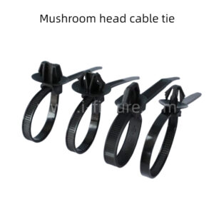 Mushroom-head automotive cable tie